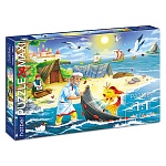 Пазлы " Hatber "  24элемента Premium Золотая рыбка 33*48см, картонная упаковка