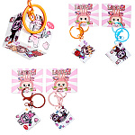 Брелок-кубик " Mazari " Лабубу, 3,5*3,5см, пластик, металлическое кольцо, пакет