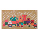 Конверт для денег " Миленд " Dream Cards Поздравляем! Звери, 164*84мм, крафт