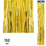 Дождик " KWELT "  9,5*150см золотой, пакет, европодвес