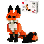 Конструктор " Рыжий кот " Лиса, 131 элемент, картонная упаковка 13,7*10,1*4,5см