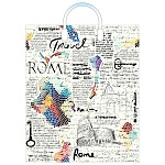 Пакет ПЭ " Миленд " с пластиковой ручкой ПВД, 38*45см 90мкм Газета