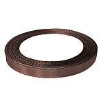 Лента атласная " KWELT " 6мм*22,85м коричневая