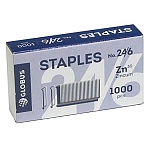 Скобы №24/6 " Глобус " металлические, до 30л, 1000шт