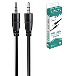 Кабель Aux Jack 3,5mm - Jack 3,5mm " Exployd " EX-K-634 черный, круглый, 2м, силикон