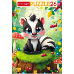 Пазлы " Hatber "  26элементов Веселый зверек 20*30см, в рамке, картонная упаковка