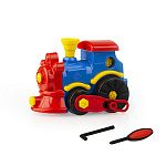 Автомобиль-конструктор " Совтехстром " Паровозик Томми 18*11,5*13см, 26 деталей, отвертка, шестигранник, в коробке