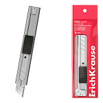 Нож канцелярский " Erich Krause " Ferro Light Auto-lock 18мм, полностью металлический, с механической системой фиксации лезвия auto-lock, в блистере