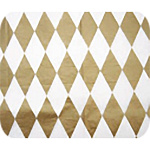 Упаковочная бумага тишью " deVente " 70*50см, Золотые ромбы на белом фоне, 5 листов, 17г/м2, пластиковый пакет, европодвес