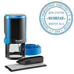 Печать самонаборная " Trodat " 1 круг d=42мм корпус синий