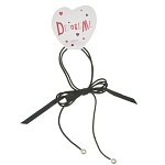 Резинка для волос " DecoreMe " Бант черный, жемчужинки, европодвес