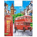 Пакет ПЭ " Миленд " с вырубной ручкой ПВД, 38*47см 60мкм Символ Англии