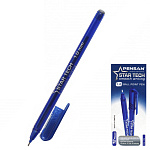 Ручка шариковая " Pensan " Star Tech синяя 1мм, толщина письма 0,7мм, игольчатый пишущий узел, чернила на масляной основе, тонированный синий корпус, картонная упаковка