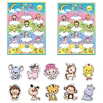 Набор наклеек " Мир открыток " 8-10 Веселые картинки. Комплект номер №1