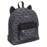 Рюкзак " Erich Krause " 22*25*11см EasyLine mini Animals 6L Bat Cave, серый, 1 отделение, карман на молнии, регулируемые лямки, ручка-петля, декоративные ушки