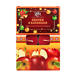 Свеча чайная Новогодняя ароматизированная " РСМ " 6шт Яблоки в карамели, 39*12,5мм, время горения 3-4часа, картонная упаковка