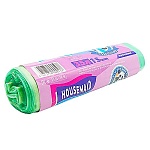 Мешки для мусора " Housemaid "  35л 15шт синие с завязками, толщина 12мкм, в рулоне, ПНД