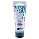 Краска акриловая " Сонет "  75мл туба зеленая ФЦ, европодвес