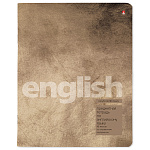 Тетрадь А5 48л " Альт " Stone color- Английский язык, клетка, со справочным материалом, на скобе, обложка- картон, матовая ламинация, конгрев, скругленные углы