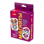 Магнит из гипса " Lori " Полярные зверушки в наборе: формы, гипс, краски, магнитная лента, инструкция, картонная упаковка, европодвес