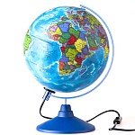Глобус политический с подсветкой от сети 320мм " Globen ", картонная коробка