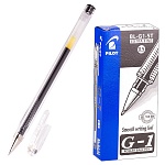 Ручка гелевая " Pilot " Extra fine черная 0,5мм, толщина письма 0,3мм, прозрачный корпус, металлический наконечник, рифленый держатель, картонная упаковка