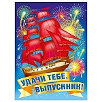 Плакат " Мир поздравлений " 941 А2 Удачи тебе, выпускник!