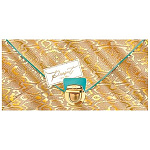 Конверт для денег " Мир открыток " 2-17 Без названия- Present for you, застежка, змеиный принт, 165*85мм, золотая фольга