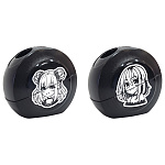 Точилка " deVente " Korokoro 2 отверстия с контейнером, индивидуальная маркировка, ассорти, картонный дисплей