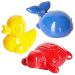 Набор для купания " Росигрушка " Друзья китенка 3шт: кит, уточка, черепаха, в сетке
