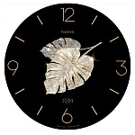 Часы настенные " Миленд " d=30см Прекрасные листья, без защитного стекла, питание от 1 батарейки АА, батарейки в комплект не входят, материал- МДФ, пластик, картонная упаковка