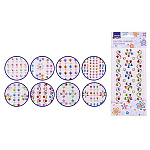 Набор страз акриловых " Mazari " 16*9см 12 дизайнов, пакет с европодвесом