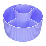 Подставка настольная " Tukzar " 5 отделений, пластик, d=14,5, h=9,5, сиреневая