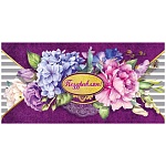 Конверт для денег " Мир поздравлений " 445 Поздравляю! Яркие цветы, 168*83мм, фольга, текст