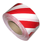 Лента сигнальная для ограждений НЕКЛЕЙКАЯ 50мм*90м бело-красная, без индивидуальной упаковки