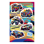 Наклейки " Мир открыток " 0-11 А6 Разноцветные машины, без отделки