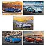 Альбом А4 32л " Hatber " Автотюнинг (ассорти), на скобе, обложка- мелованный картон, блок-офсет 100г/м2, 1 дизайн в спайке, 5 дизайнов в коробке