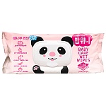Салфетки влажные детские 120шт " BablVini " Bamboo Line Панда, клапан, пластиковая крышка