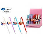 Ручка шариковая " Basir " Дракон, с брелоком, в картонном дисплее, синяя 0,5мм, толщина письма 0,25мм, цветной матовый корпус, колпачок со съёмным брелоком: дракон