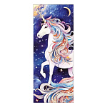 Закладка магнитная " Империя поздравлений " 410 Единорог, без отделки, 56*137мм