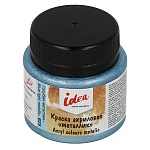 Краска акриловая " Vista-Artista " Idea 50мл декоративная металлик голубая металлик