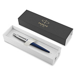 Карандаш механический " Parker " Jotter Royal Blue Chrome CT 0,5мм, НВ, нержавеющая сталь, отдельные элементы дизайна - синий/хром, с ластиком