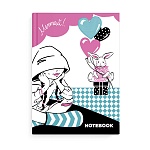 Записная книжка МАЛЫЙ ФОРМАТ А6 7БЦ 48л " Феникс " Мечтай, линия, обложка - глянцевый голографический ламинированный картон, сшивка, белый офсет, 117*151мм