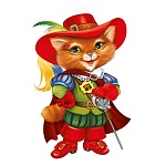 Плакат фигурный " Империя поздравлений " 933 А3 Кот в сапогах