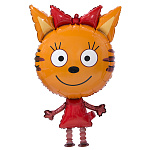 Шар фольгированный фигурный " Браво " 32"/81см Карамелька, Три кота