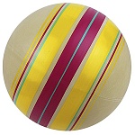 Мяч резиновый d=20см ЭКО ассорти, накачанный, ручное окрашивание, без возможности выбора дизайна