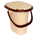 Ведро " Милих " туалетное, пластмассовое, с пластиковой ручкой, с крышкой