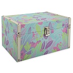 Шкатулка-сундук деревянная " Gamma " №012 Радуга цветов, 280*200*150мм, замок, в пакете