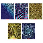 Тетрадь А5 96л клетка " Академия Групп " Бесконечность, офсет, на скобе, обложка - мелованный картон, УФ-лак, 5 дизайнов в спайке