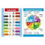 Плакат " Мир поздравлений " 410 А4 Времена года/цвета, двусторонний, без отделки